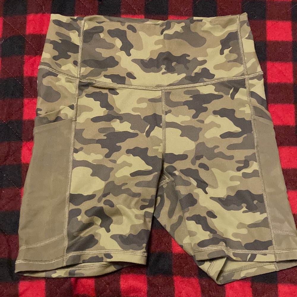 Fabletics Camo Workout Shorts - image 1